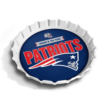 New England Patriots Bottle Cap Serving Tray