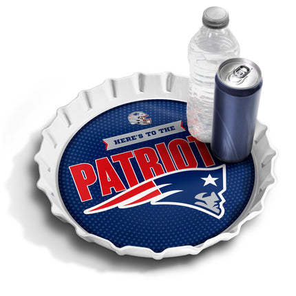 New England Patriots Bottle Cap Serving Tray