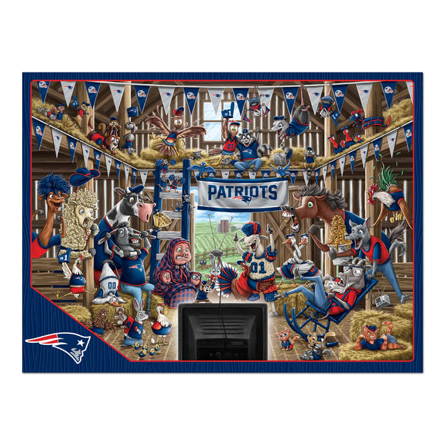 New England Patriots Barnyard Fans Puzzle - 500 PC