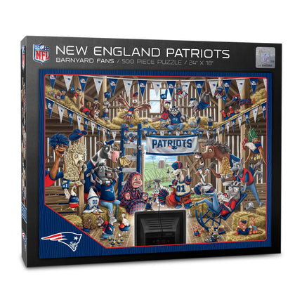 New England Patriots Barnyard Fans Puzzle - 500 PC