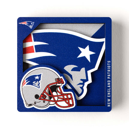 New England Patriots 3D Logo Series Magnet