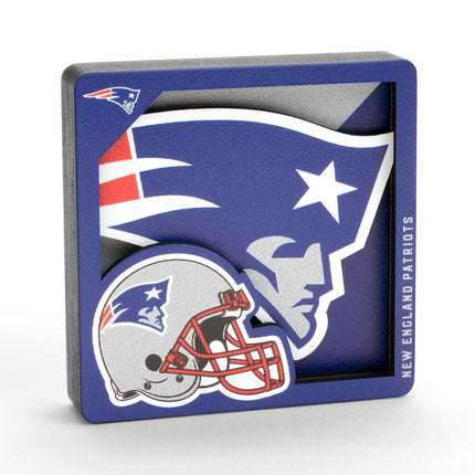 New England Patriots 3D Logo Series Magnet