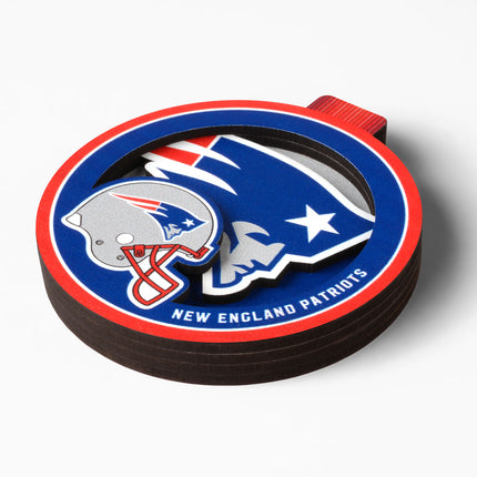 New England Patriots 3D Logo Series Ornament