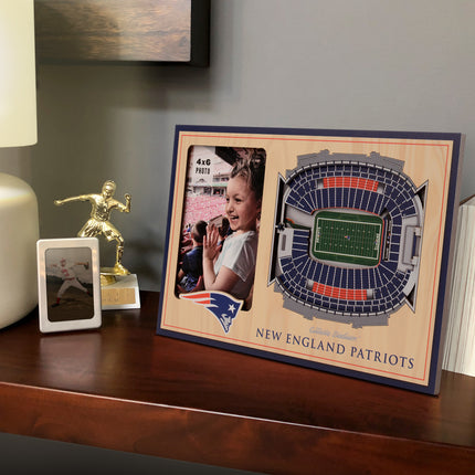 New England Patriots 3D StadiumView Picture Frame