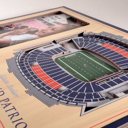New England Patriots 3D StadiumView Picture Frame