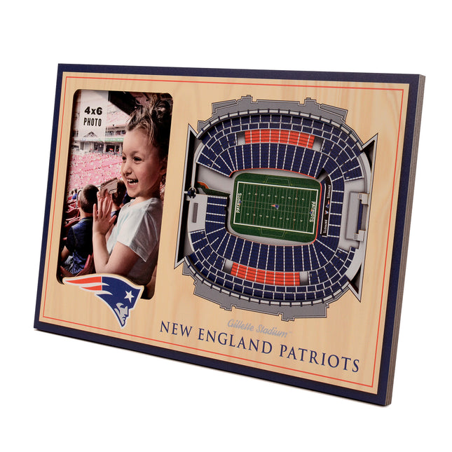New England Patriots 3D StadiumView Picture Frame