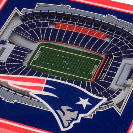 New England Patriots 3D Stadium View Coasters