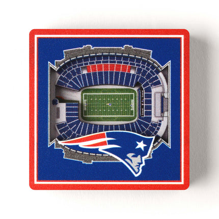 New England Patriots 3D StadiumView Magnets