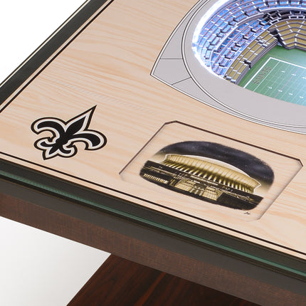 New Orleans Saints 25 Layer Stadium View Lighted End Table