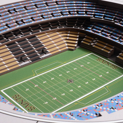 New Orleans Saints 25 Layer Stadium Art