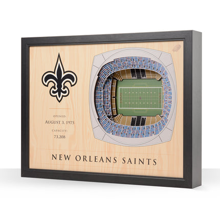 New Orleans Saints 25 Layer Stadium Art