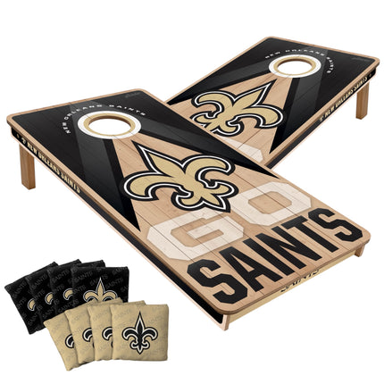 New Orleans Saints Cornhole Boards 2x4 Slogan Series