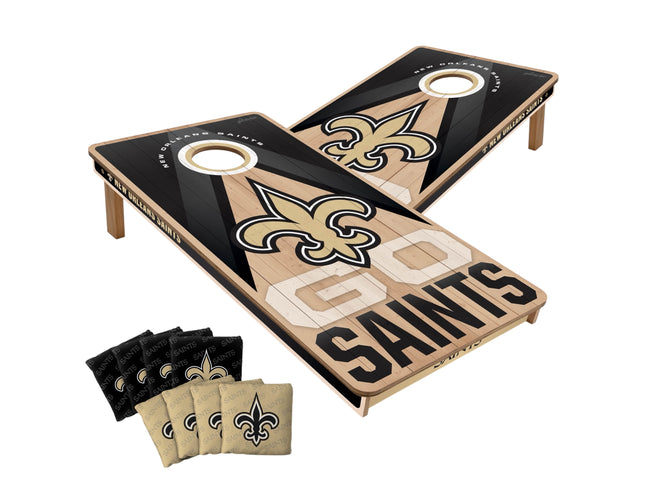 New Orleans Saints Cornhole Boards 2x4 Slogan Series