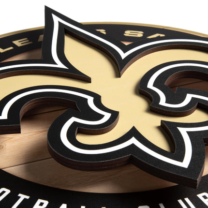 New Orleans Saints 3DX Circle Backer Wall Art