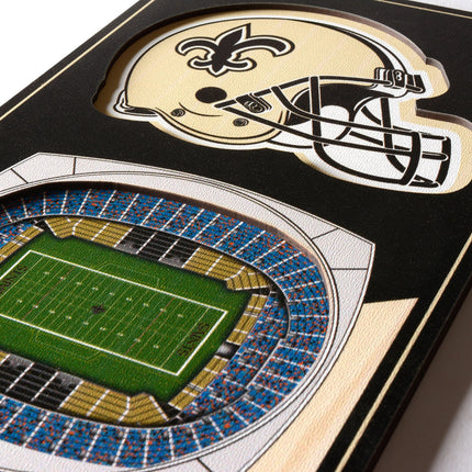 New Orleans Saints 3D Stadium 6x19 Banners
