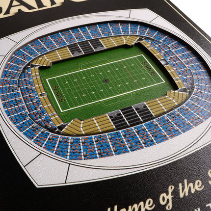 New Orleans Saints 8x32 3D Stadium Banner