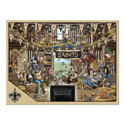 New Orleans Saints Barnyard Fans Puzzle - 500 PC