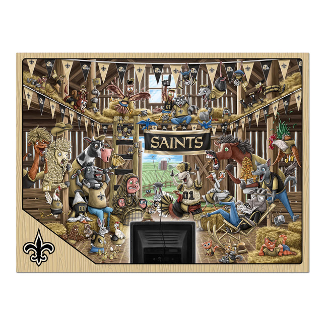 New Orleans Saints Barnyard Fans Puzzle - 500 PC