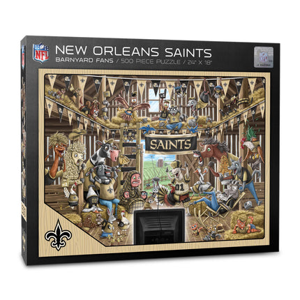 New Orleans Saints Barnyard Fans Puzzle - 500 PC