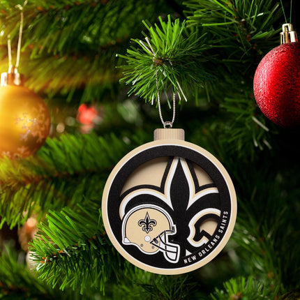 New Orleans Saints 3D Logo Series Ornament