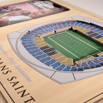 New Orleans Saints 3D StadiumView Picture Frame