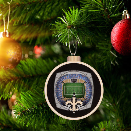 New Orleans Saints 3D StadiumView Ornaments