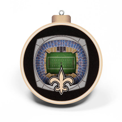 New Orleans Saints 3D StadiumView Ornaments