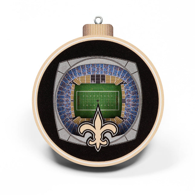 New Orleans Saints 3D StadiumView Ornaments