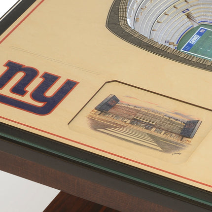New York Giants 25 Layer Stadium View Lighted End Table