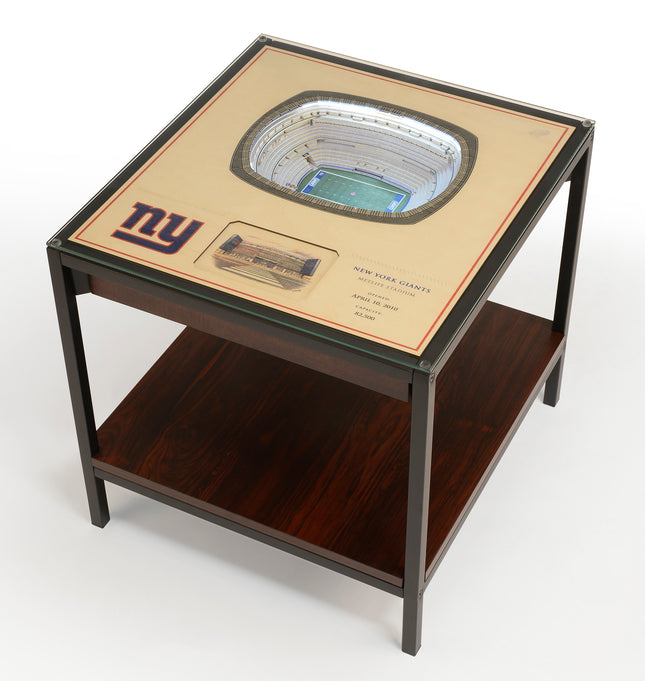 New York Giants 25 Layer Stadium View Lighted End Table