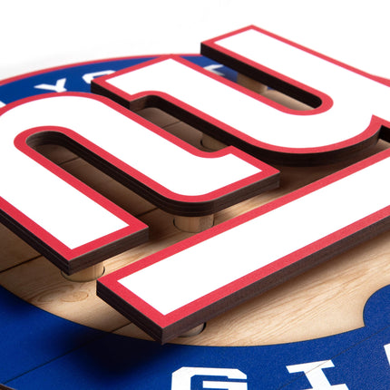 New York Giants 3DX Circle Backer Wall Art