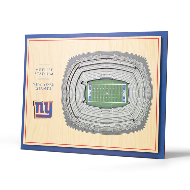New York Giants 5-Layer 3D StadiumView Wall Art