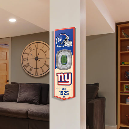 New York Giants 3D Stadium 6x19 Banners