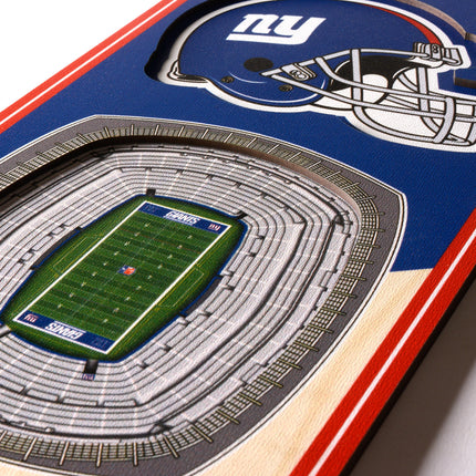 New York Giants 3D Stadium 6x19 Banners