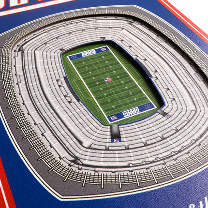 New York Giants 8x32 3D Stadium Banner