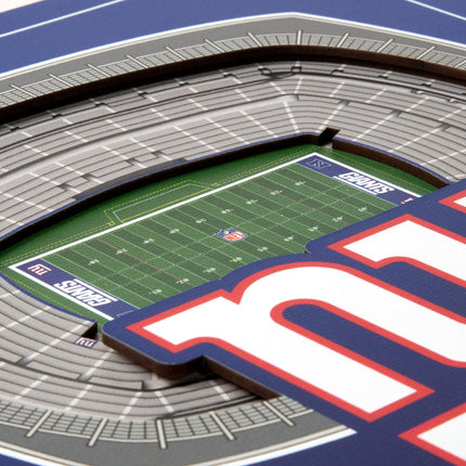 New York Giants 3D StadiumView Wall Art 12x12