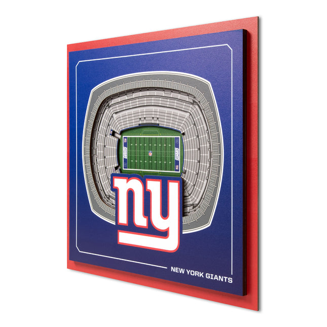 New York Giants 3D StadiumView Wall Art 12x12