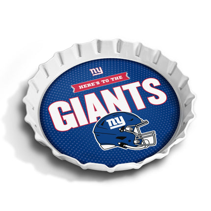 New York Giants Bottle Cap Serving Tray