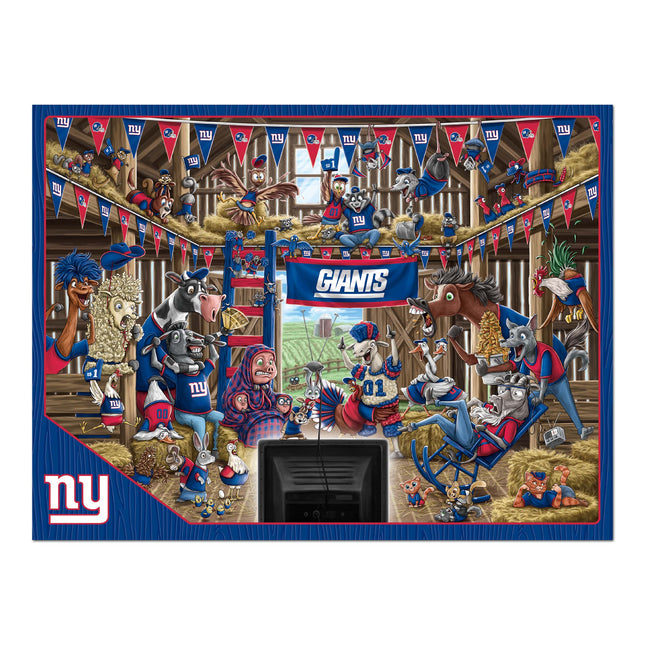 New York Giants Barnyard Fans Puzzle - 500 PC