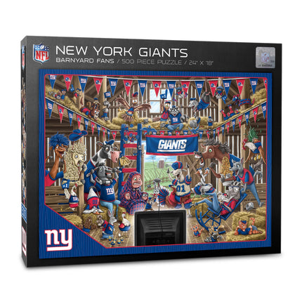 New York Giants Barnyard Fans Puzzle - 500 PC