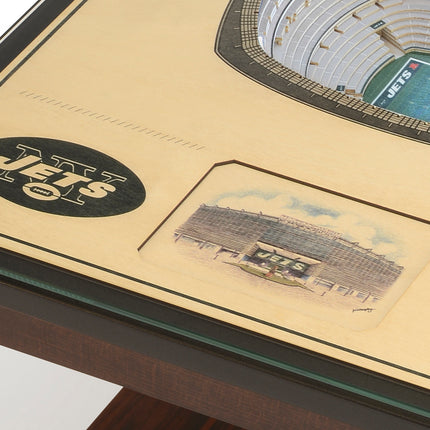 New York Jets 25 Layer Stadium View Lighted End Table