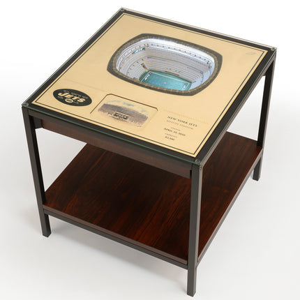 New York Jets 25 Layer Stadium View Lighted End Table
