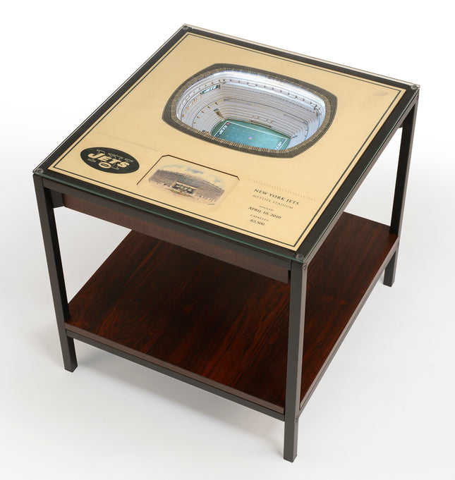 New York Jets 25 Layer Stadium View Lighted End Table