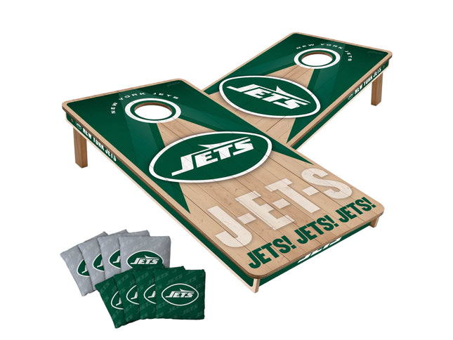 New York Jets Cornhole Boards 2x4 Slogan Series