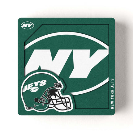 New York Jets 3D Logo Series Magnet