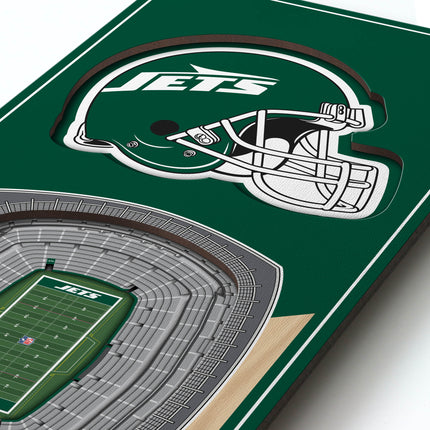 New York Jets 3D Stadium 6x19 Banners