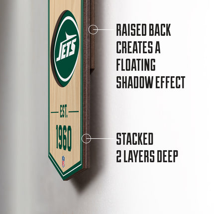 New York Jets 3D Stadium 6x19 Banners