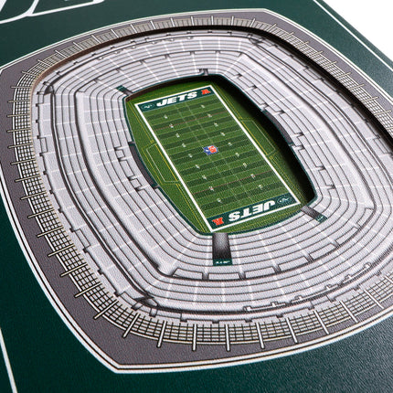 New York Jets 8x32 3D Stadium Banner