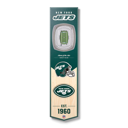 New York Jets 8x32 3D Stadium Banner