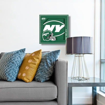 New York Jets 3D Logo Series Wall Art - 12x12